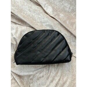 YSL black leather cosmetic Trousse